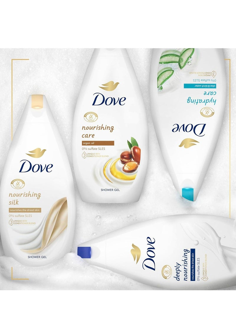 Dove Nourishing Silk Shower Gel 250ml - Image 5