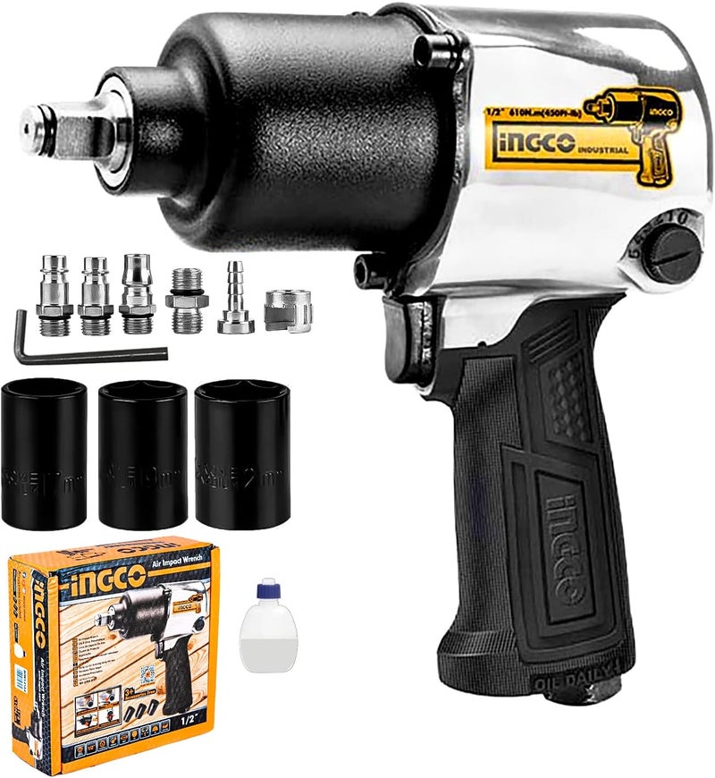 INGCO Arna Power Tools & Hand Tools Air Impact Fixed Square - Image 1