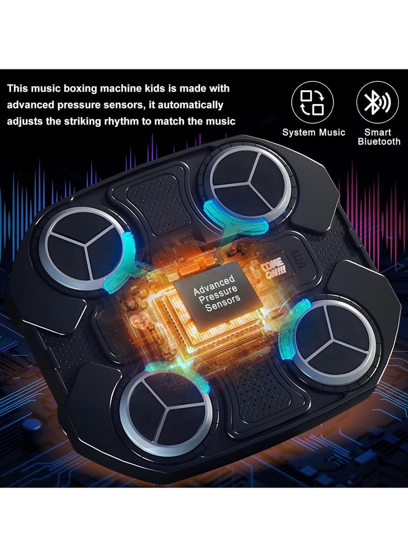 راكسوم آلة الملاكمة اللكمة، آلة الملاكمة مع الموسيقى، الأطفال، بلوتوث، آلة الملاكمة الموسيقية LED الذكية مع قفازات الملاكمة، الملاكمة الإلكترونية، مدرب الملاكمة المثبت على الحائط، هدية للأطفال - Image 2