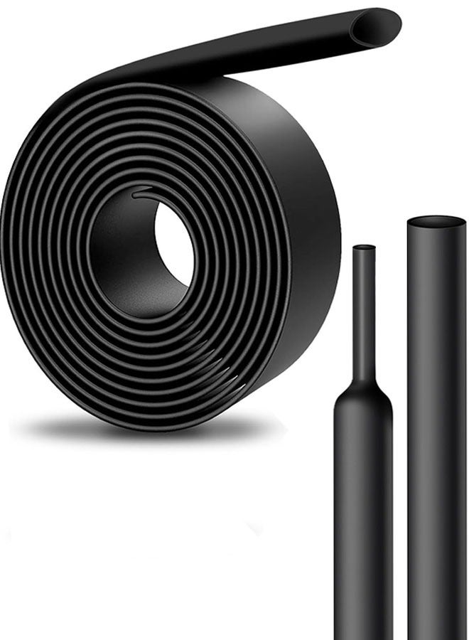 Heat Shrink Tubing, 3:1 Black Heat Shrink Tube, Dia 0.5 INCH * 10 FT Long Shrinkable Tube Cable Sleeve, Waterproof Heat Shrinkable Tube For Cable Insulation, Marking, Cable Bundling, Repair  - Image 1