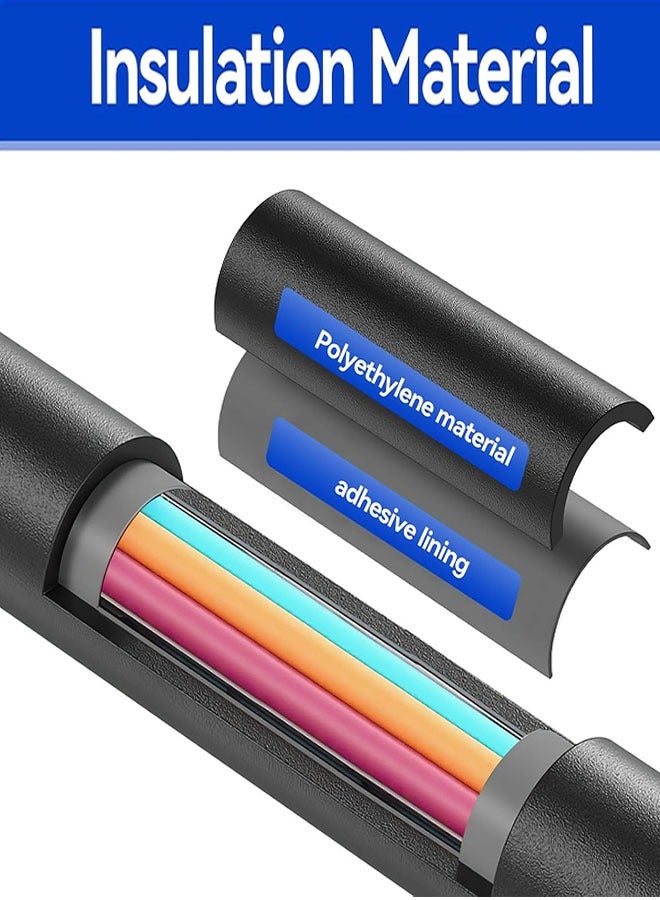 Heat Shrink Tubing, 3:1 Black Heat Shrink Tube, Dia 0.5 INCH * 10 FT Long Shrinkable Tube Cable Sleeve, Waterproof Heat Shrinkable Tube For Cable Insulation, Marking, Cable Bundling, Repair  - Image 4