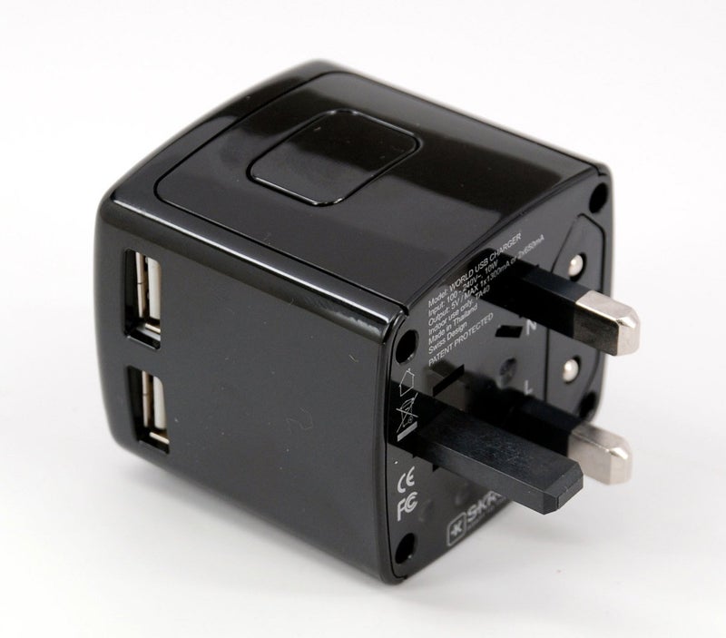 Skross World Travel Dual USB Charger - Black 1.302301 - Image 1