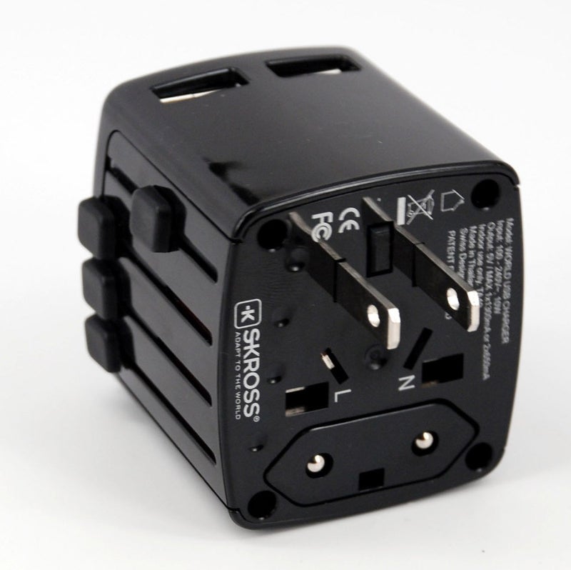 Skross World Travel Dual USB Charger - Black 1.302301 - Image 5