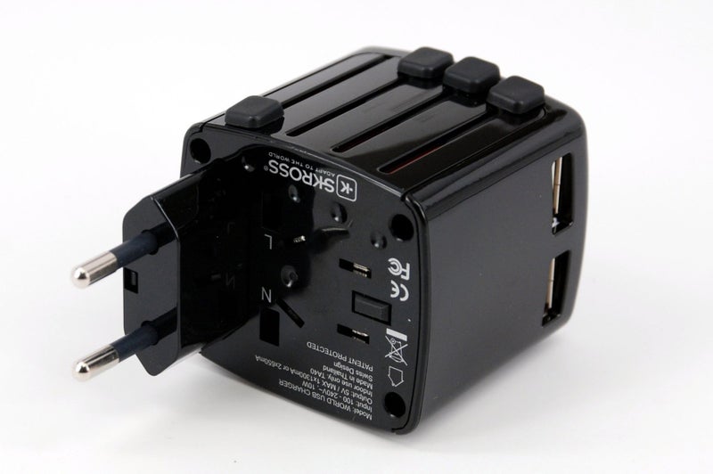 Skross World Travel Dual USB Charger - Black 1.302301 - Image 3
