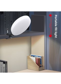 General Portable LED Fill Light Adjustable Color Temperature Flat Lamp Indoor Portrait Beauty Lighting Box Clamp On Makeup Mirror-Specifications:Universal Ball Joint Strong Clamp (1/4 Joint)  - Image 3