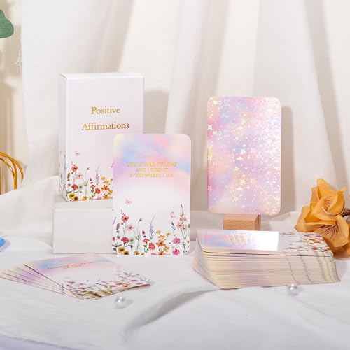 Crisky Positive Affirmation Cards for Women, 50 Pack Daily Affirmations, Encouragement Motivation Cards with Edgy Positive Quotes, Inspirational Gifts for Women, best friends, Girls - Image 3