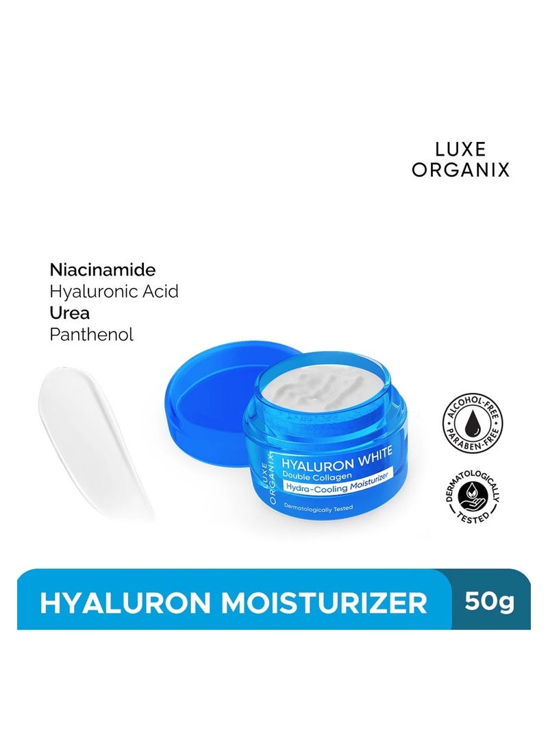 LUXE ORGANIX مرطب لكس أوريغانيكس هايلورون وايت دابل كولاجين هايدرا-كولينغ 50غ - Image 2