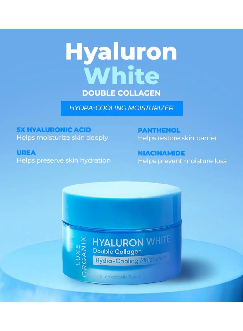 LUXE ORGANIX مرطب لكس أوريغانيكس هايلورون وايت دابل كولاجين هايدرا-كولينغ 50غ - Image 3