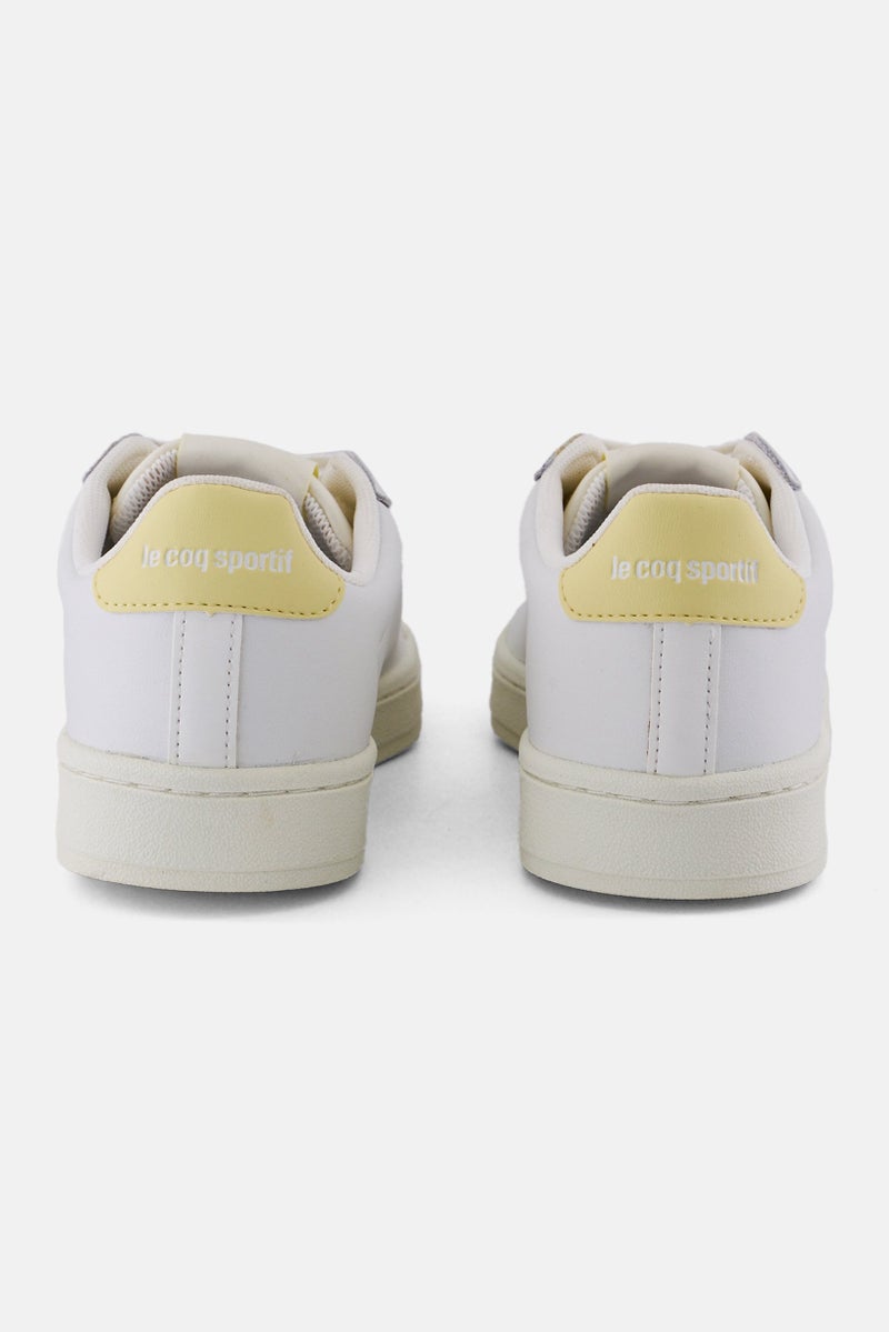 le coq sportif Women Classic Soft Lace Up Casual Shoes, White  - Image 2