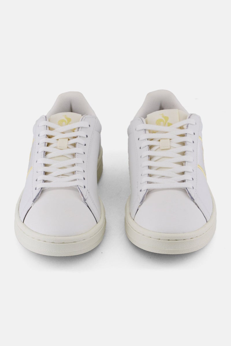 le coq sportif Women Classic Soft Lace Up Casual Shoes, White  - Image 4
