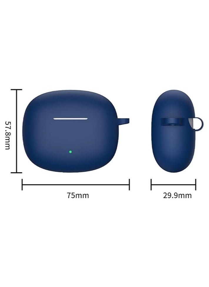 Generic - حافظة سيليكون متوافقة مع سماعات Honor Choice Earbuds X3 Lite/x3i - غطاء حماية كامل مقاوم للماء لسماعات Honor Choice Earbuds X3 Lite/x3i - أسود - Image 1