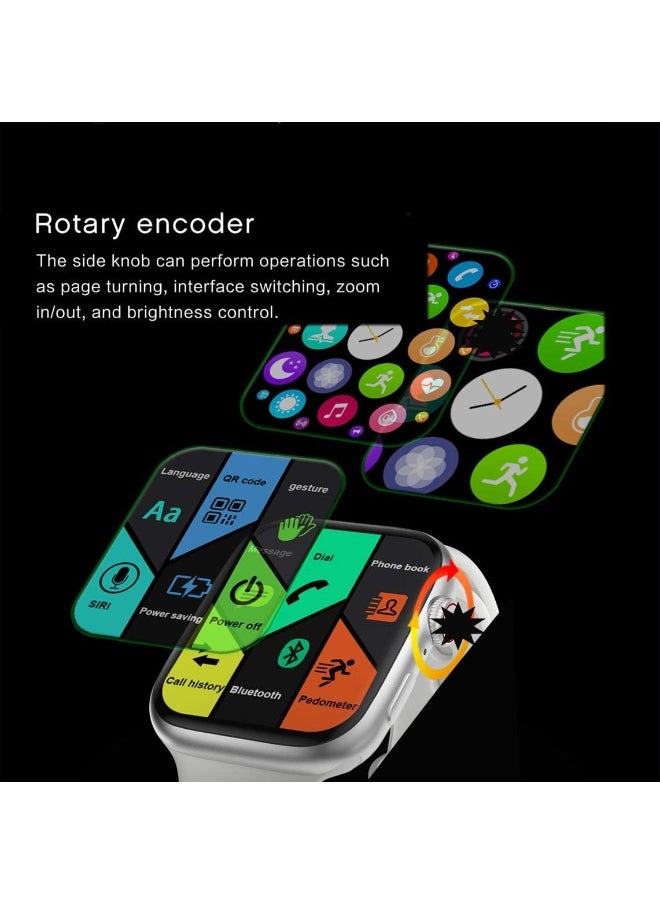 Series 10 Smartwatch Boys, Girls, Teens Men and Women Ultra HD Display, Bluetooth Call AI Voice Assistant Fitness Tracker Heart Rate Monitor, IP67 Waterproof Multi-Functional for Android & iOS
