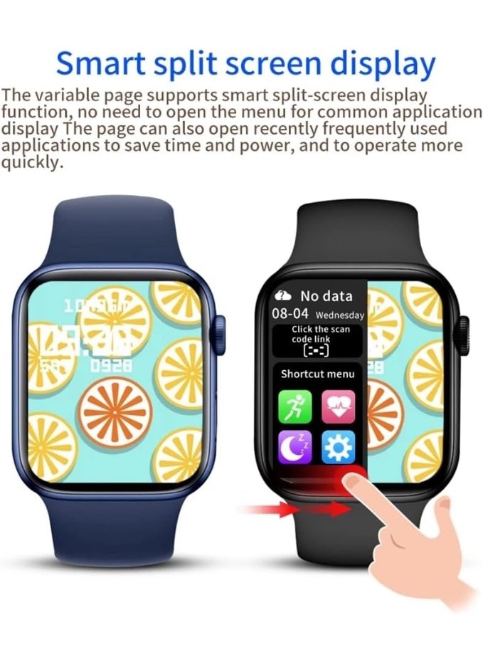 Series 10 Smartwatch Boys, Girls, Teens Men and Women Ultra HD Display, Bluetooth Call AI Voice Assistant Fitness Tracker Heart Rate Monitor, IP67 Waterproof Multi-Functional for Android & iOS