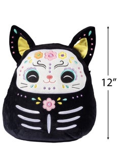 SQUISHMALLOW 12" Zelina The Day Of Dead Cat Official Kellytoy Plush Cute And Soft Black Kitty Stuffed Animal Great Gift For Kids  - Image 5