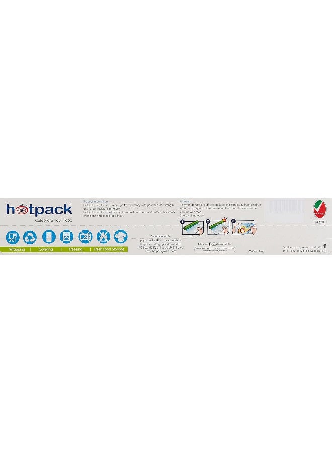 Hotpack Disposable Food Wrap (Cling Film) 300sqft Pack of 2 - Image 2