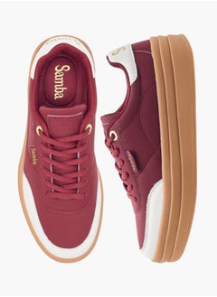 SAMBA Womens' Panelled Lace-Up Sneakers  - Image 1