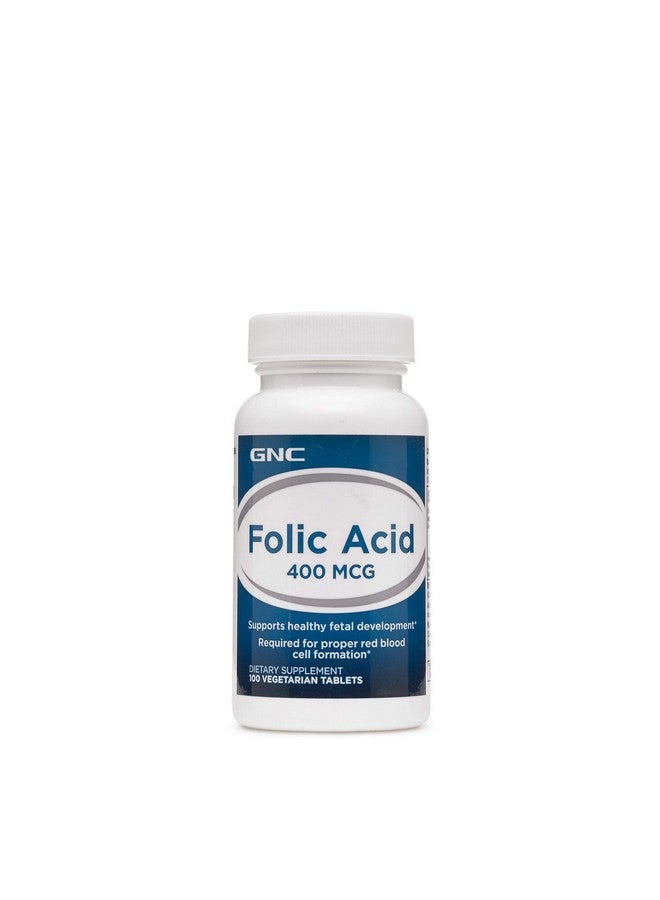 GNC Folic Acid 400 mcg (100 Tablets) - Image 1