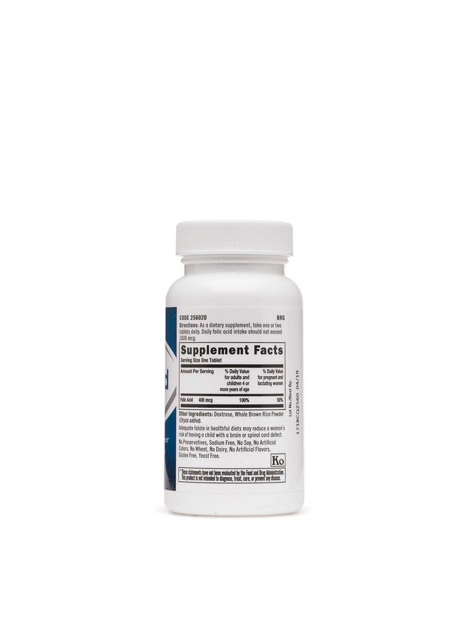 GNC Folic Acid 400 mcg (100 Tablets) - Image 2