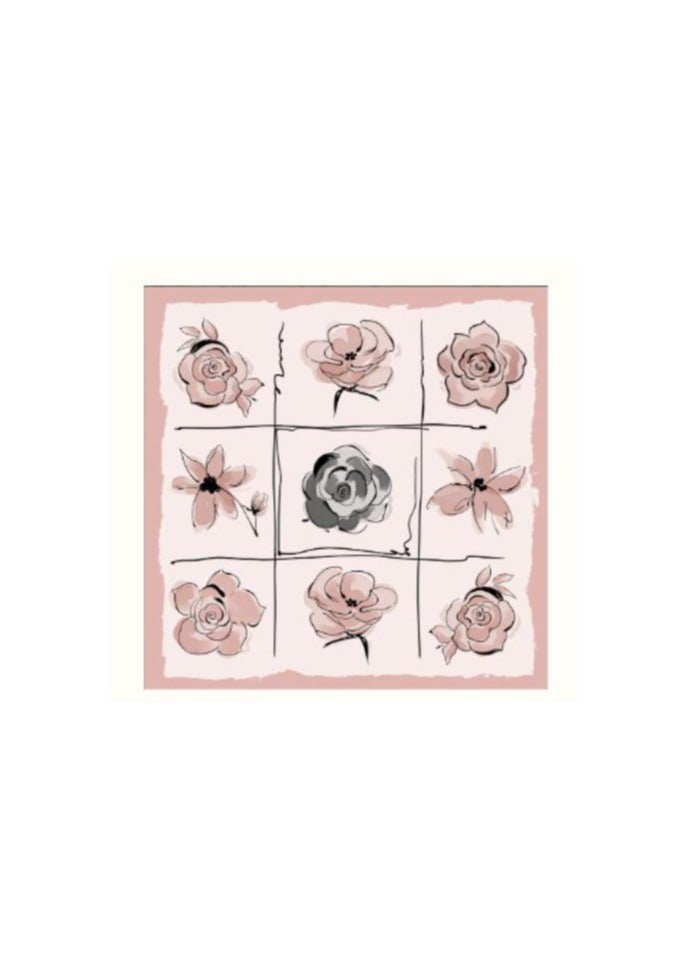 New Chinese Style Mulberry Silk Rose Printed Scarf  - Image 2