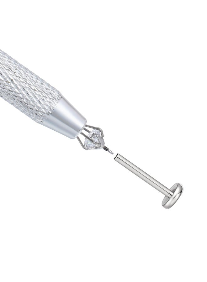 10Pcs Piercing Taper Ball Grabber Tool for Changing Jewelry - 14G 16G 18G 20G Piercing Taper Flat Back Earring Applicator Tool Threadless Insertion Pin Body Jewelry Stretching Kit for Ear/Nose - Image 3