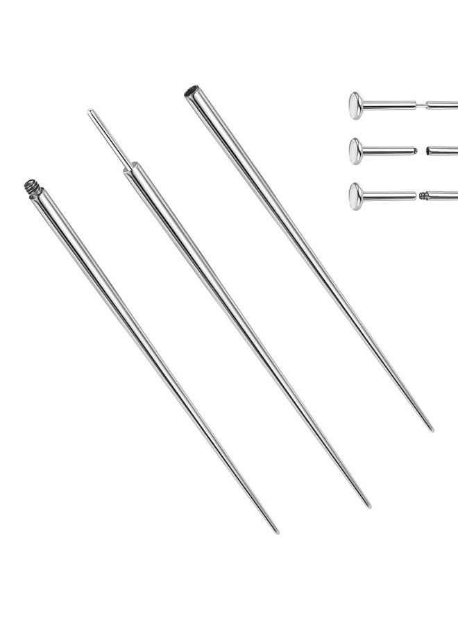 10Pcs Piercing Taper Ball Grabber Tool for Changing Jewelry - 14G 16G 18G 20G Piercing Taper Flat Back Earring Applicator Tool Threadless Insertion Pin Body Jewelry Stretching Kit for Ear/Nose - Image 5