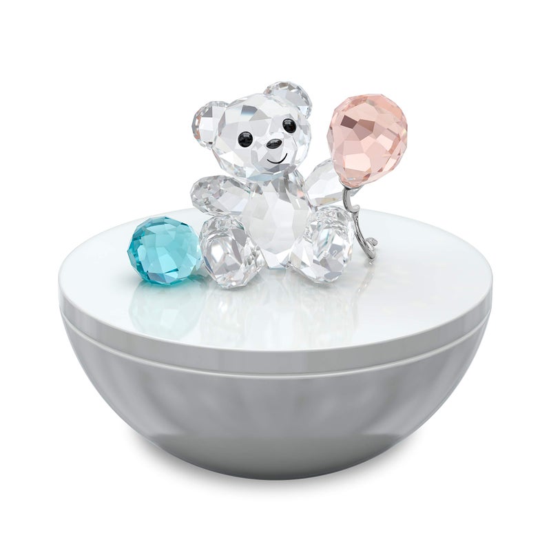 SWAROVSKI My Little Kris Bear Decorative Box, Clear Swarovski Crystal with Blue and Pink Accents, Part of the Swarovski My Little Kris Bear Collection - Image 5