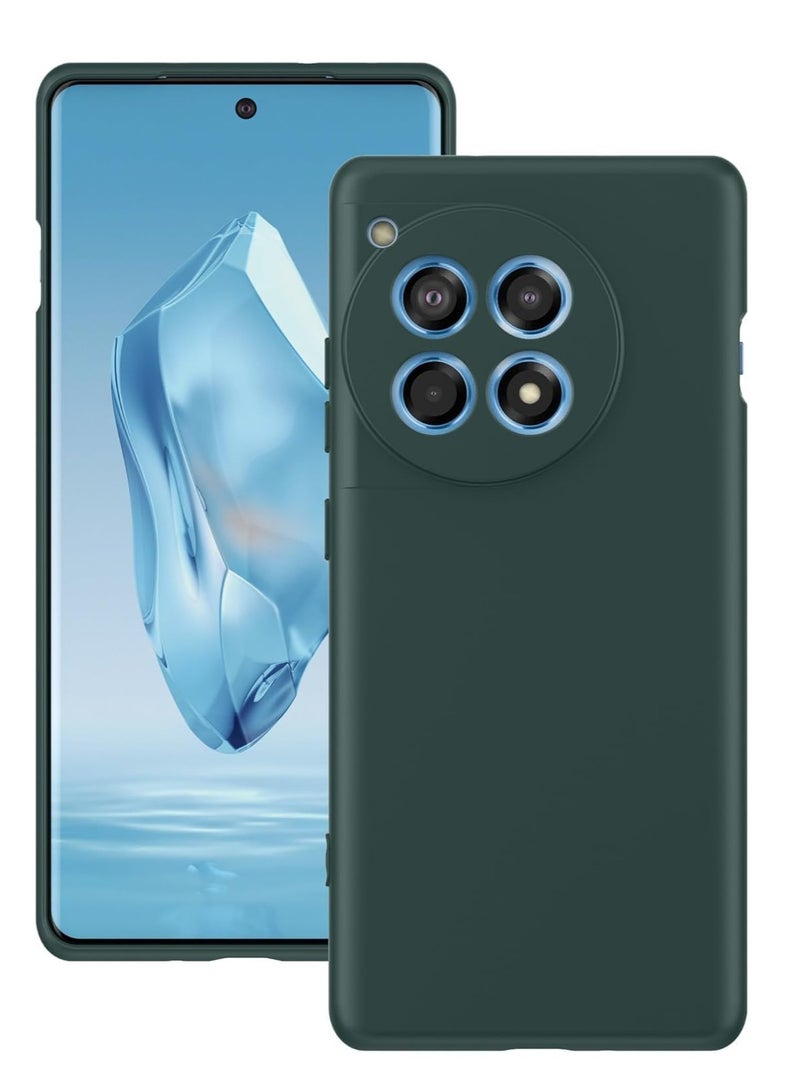 بورتوني جراب OnePlus 12R 2024 من المطاط الجل السائل مع بطانة ناعمة من الألياف الدقيقة ووسادة رفيعة وغطاء صلب مقاوم للصدمات لهاتف OnePlus 12R 5G 2024 - Image 1