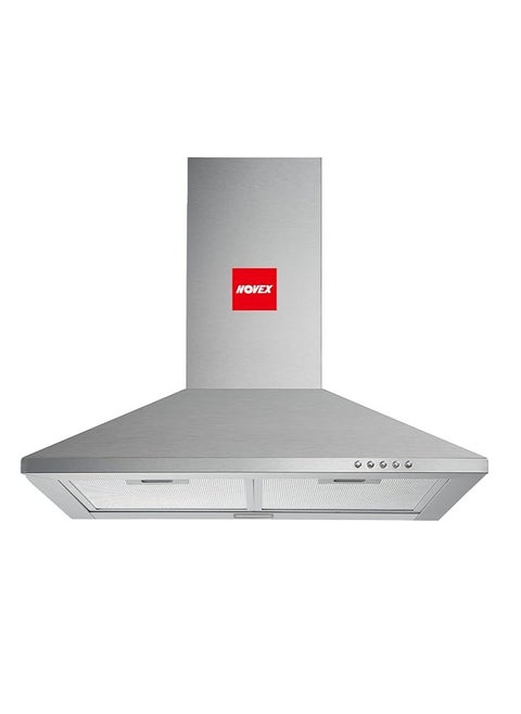 Chimney Cooker Hood 90CM Electronic Control 4 Speed Silver