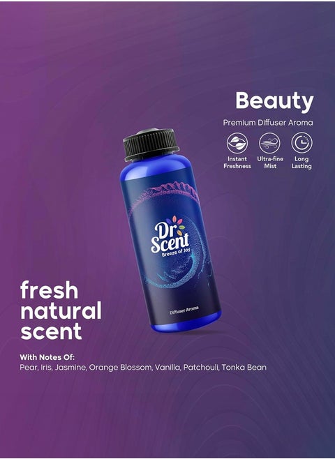 Diffuser Aroma Beauty, Feel the Sweet Notes of Pear, With Blooming Delicate Notes of Iris Jasmine and Finishing with Tonka Bean (170ml)
