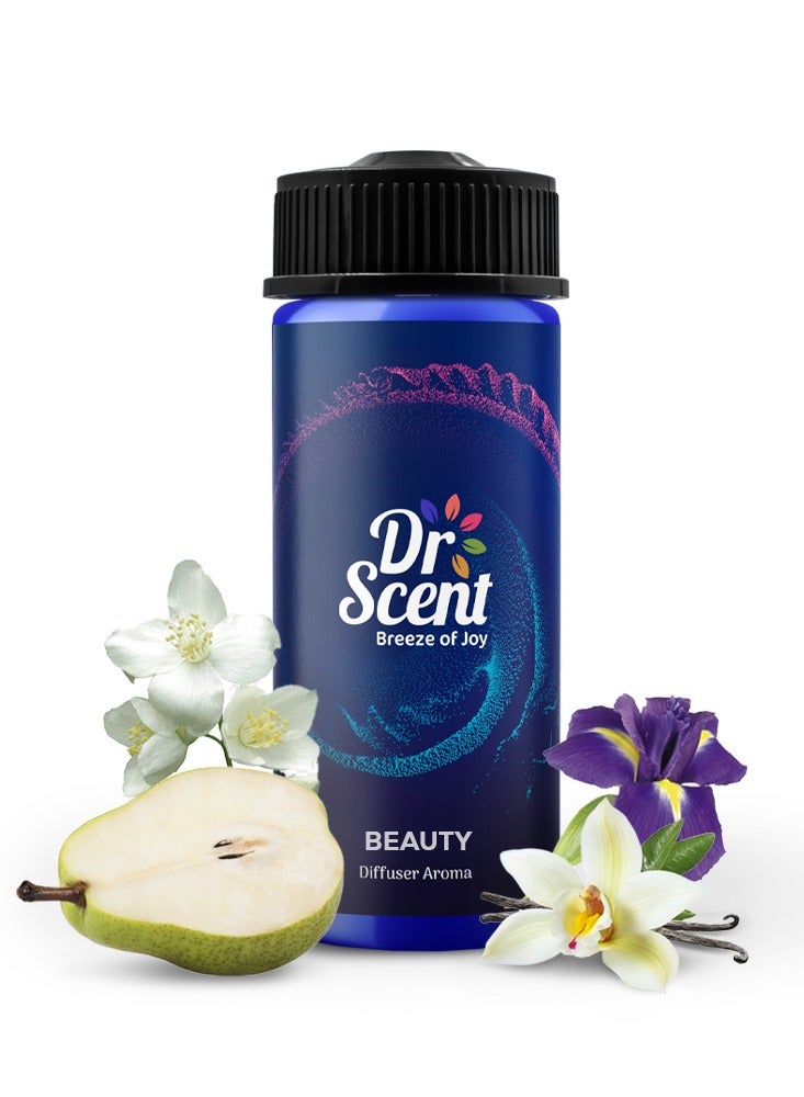 Dr Scent Diffuser Aroma Beauty, Feel the Sweet Notes of Pear, With Blooming Delicate Notes of Iris Jasmine and Finishing with Tonka Bean (170ml) - Image 1