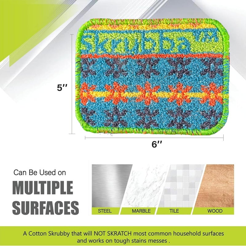 Wet-it! Skrubba 3-Pack Reusable Dish Scrubbers – Non-Scratch Scouring Pads for Kitchen & Household - Image 5