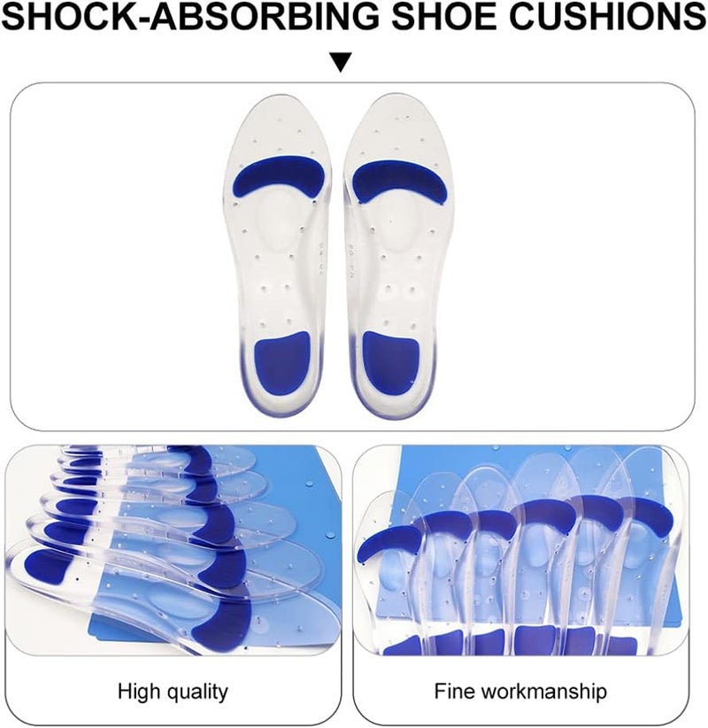 cheekyglo 1 Pair Height Increase Shoe Insoles Ergonomic Heel Lifts Shockproof Insoles PU Silicone Shoe Insoles for Women Men Adults - Image 4