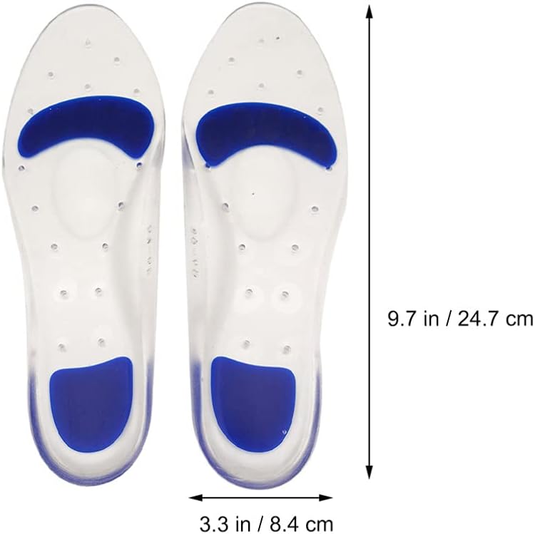 cheekyglo 1 Pair Height Increase Shoe Insoles Ergonomic Heel Lifts Shockproof Insoles PU Silicone Shoe Insoles for Women Men Adults - Image 2