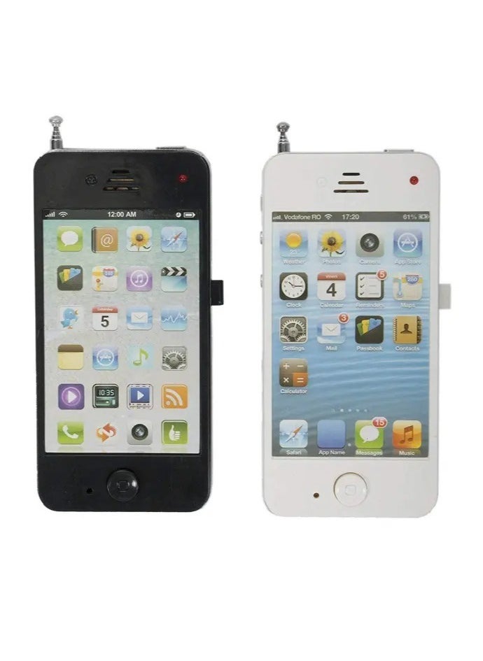 Toy Box - Kids Portable 2pc Interphone Iphone 5 Style Talking Phone For Kids - Image 1