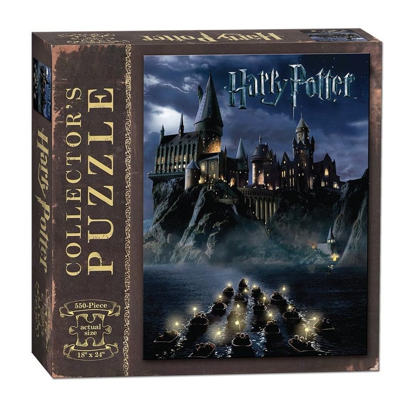 بازل 550 قطعة من USAopoly عالم هاري بوتر | فن من فيلم هاري بوتر وحجر الساحر | منتجات هاري بوتر الرسمية | بازل قابلة للجمع