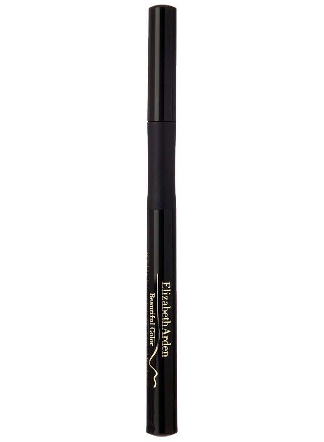 Elizabeth Arden Beautiful Color Bold Defining Felt Tip Liquid Eyeliner, Seriously Black, 0.41 oz. - Image 2