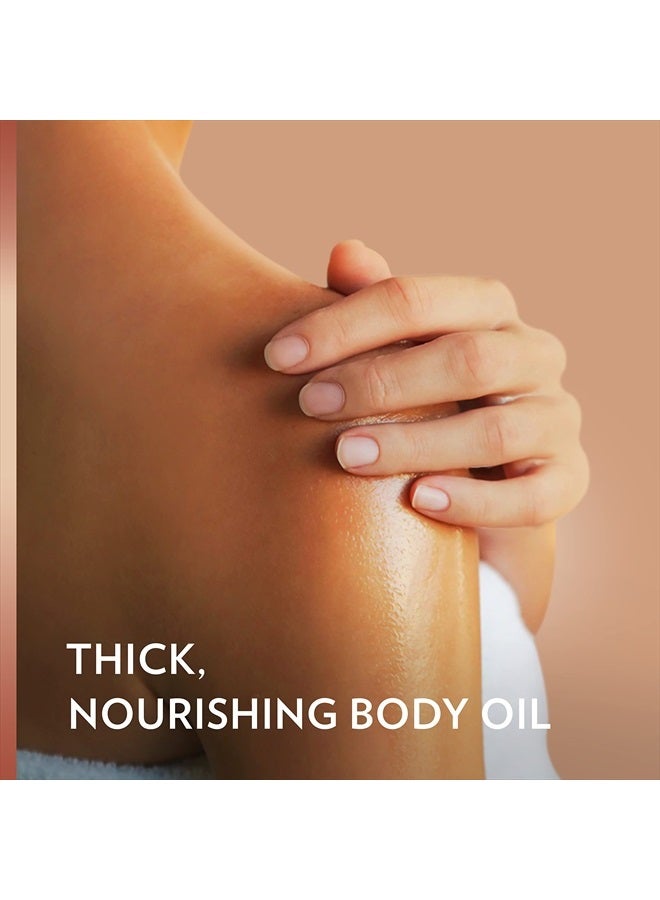 Vaseline جل زيت الجسم الكاكاو المكثف للبشرة المتألقة 3 قطع زيت الجسم مصنوع من زبدة الكاكاو النقية 100% + زيوت مغذية 6.8 أونصة - Image 4