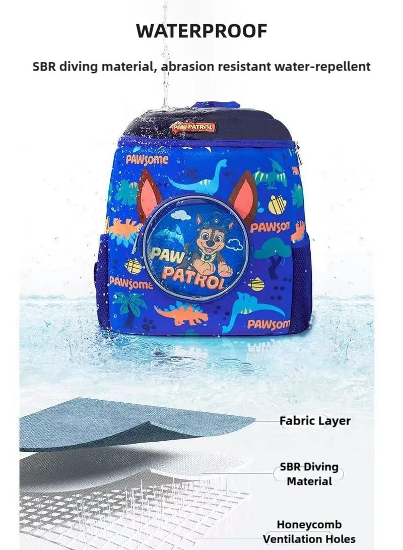 PAW PATROL Kids Backpack,Kindergarten Waterproof Bag,Lightweight Backpack,Travel Bag for Baby Girls Boys 2-8 Years(Red Large) - Image 3