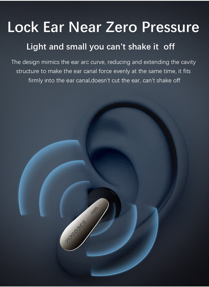 زيبفورس - ZIPFORCE True Wireless Earbuds, Semi-In-Ear Bluetooth 5.4 Headphones 6-Mics ANC + ENC Clear Call, Bluetooth Earbuds Touch Control, IPX5 Waterproof TWS, Light-Weight EarphonesZIPFORCE True Wireless Earbuds, Semi-In-Ear Bluetooth 5.4 Headphones 6-Mics ANC + ENC Clear Call, Hybrid Earphones Touch Control, IPX5 Waterproof TWS, Light-Weight Earphones - Image 1