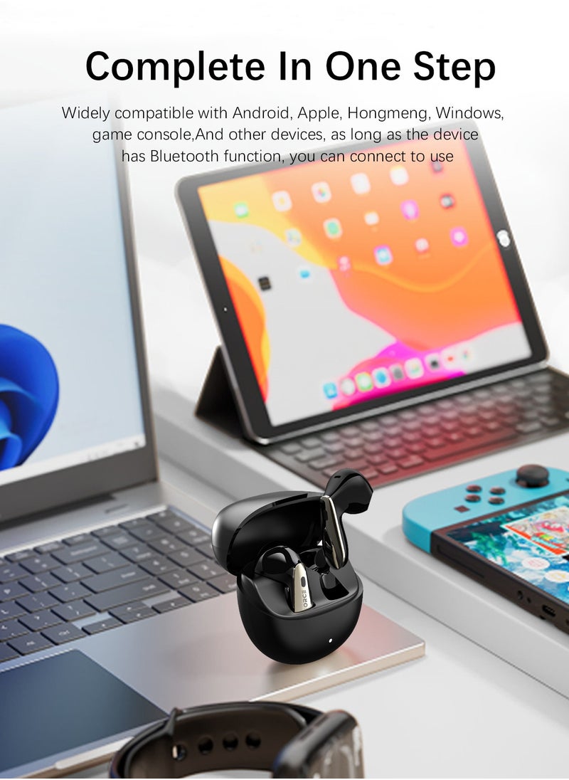زيبفورس - ZIPFORCE True Wireless Earbuds, Semi-In-Ear Bluetooth 5.4 Headphones 6-Mics ANC + ENC Clear Call, Bluetooth Earbuds Touch Control, IPX5 Waterproof TWS, Light-Weight EarphonesZIPFORCE True Wireless Earbuds, Semi-In-Ear Bluetooth 5.4 Headphones 6-Mics ANC + ENC Clear Call, Hybrid Earphones Touch Control, IPX5 Waterproof TWS, Light-Weight Earphones - Image 1