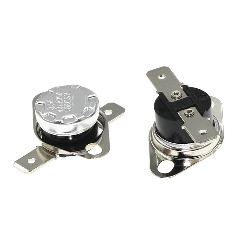 KSD301 250V 10A منظم الحرارة مفتوح عادةً مفتاح التحكم في درجة الحرارة 0-95 درجة مئوية 40 درجة - Image 1
