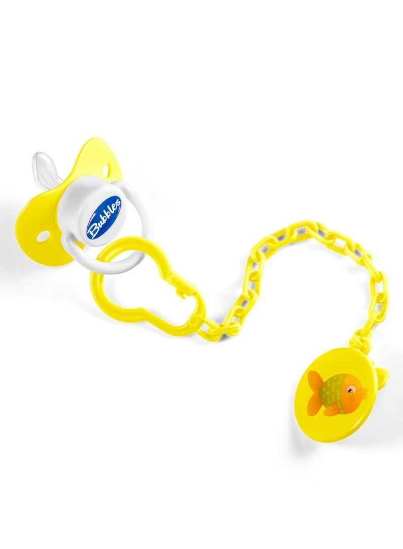 بابلز سكاته مشطوفة بسلسلة اشكال مختلفة-اصفر حديثى الولادة - Image 2