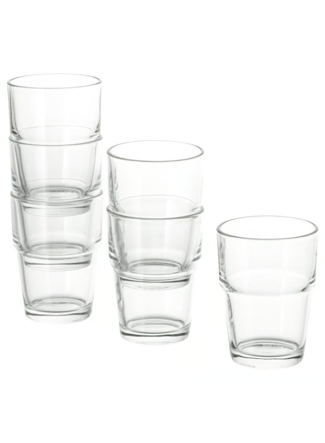 REKO Stackable Drinking Glass, Clear, 17 cl (6-pack), Set of 2 - Image 2