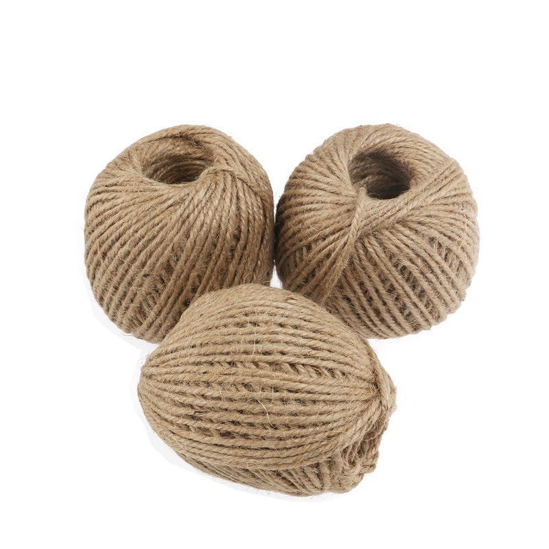 3 Rolls of 55M Natural Jute Twine for DIY Arts and Crafts / Industrial Packing Materials / Gardening Applications - Image 5