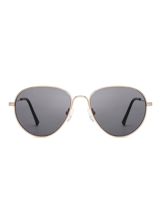 John Jacobs Unisex John Jacobs | Gold - Brown - Grey | Solid Full Rim Round Stylish & Premium Sunglasses | JJ Tints | Polarized and 100% UV Protected | Men & Women | Medium | JJ S13871-C1 - Image 1