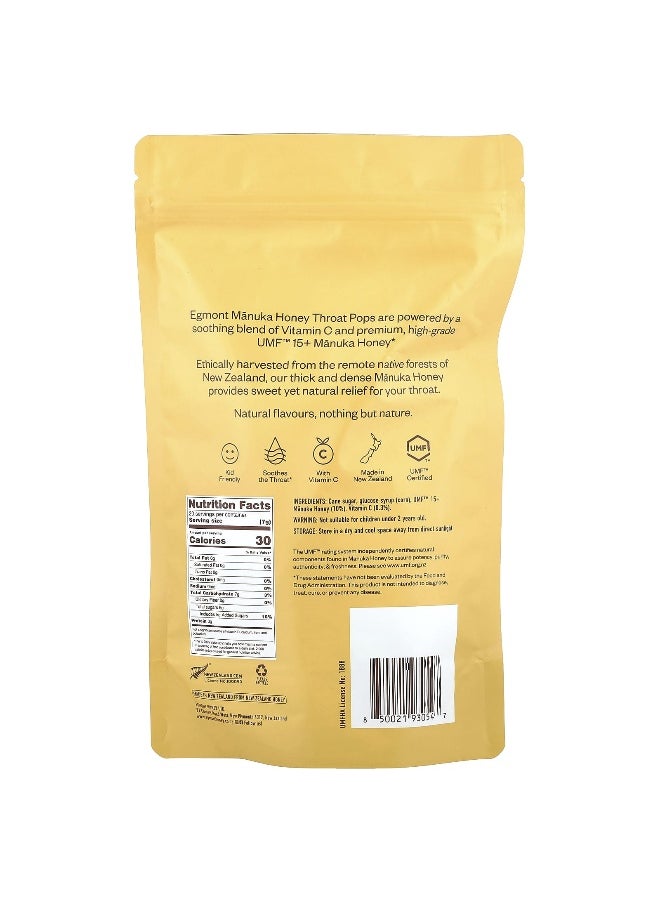 EGMONT HONEY Egmont Honey, Manuka Honey Throat Pops, UMF™ 15+, 20 Throat Pops, 4.94 oz (140 g)  - Image 2