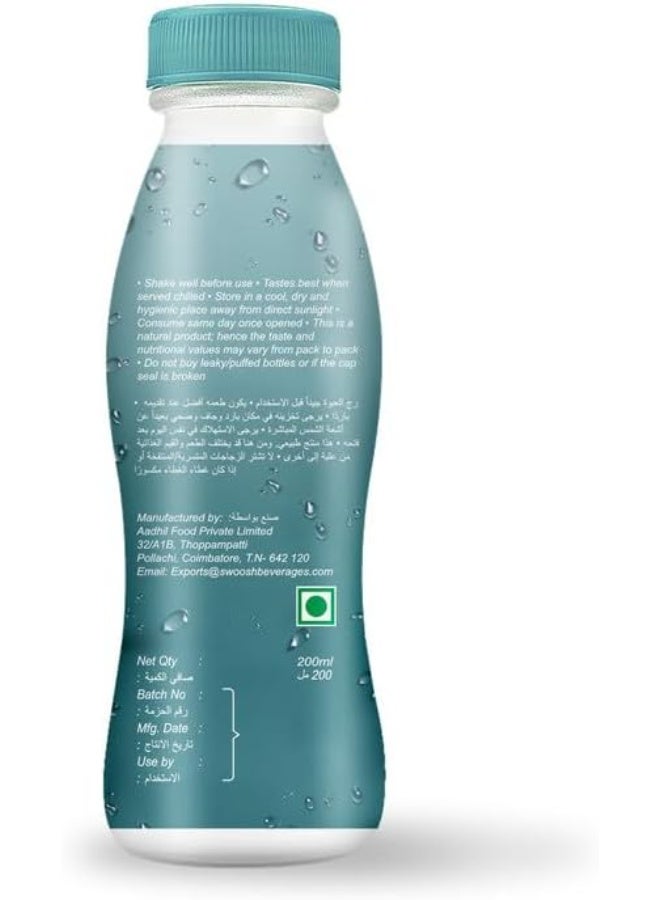 Swoosh beverages Swoosh Tender Coconut Water for Instant Energy | Enriched with Vitamins and Minerals | No Added Sugars or Flavors |  Natural Electrolytes | 200ml | Pack of 12 - Image 3