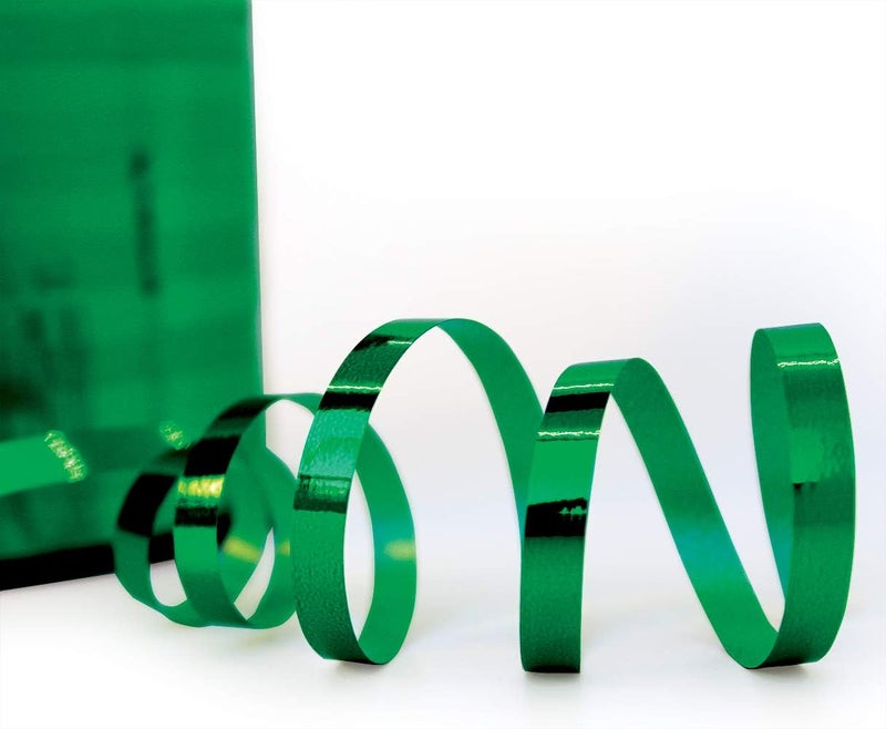 OLYPHAN Red Gift Ribbon and Green Curly Christmas Curling Ribbons Holiday Clearance Thin Metallic Green Crimped Iridescent for Present Wrap Holiday Party Crafts, Gift Wrapping - Image 4