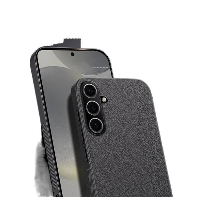 غطاء واقي | مقاوم للصدمات لـ Samsung Galaxy S24 | ملمس جلد | حماية من السقوط | مضاد لبصمات الأصابع - Image 5