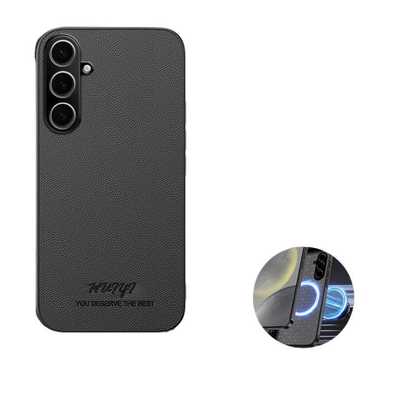 غطاء واقي | مقاوم للصدمات لـ Samsung Galaxy S24 | ملمس جلد | حماية من السقوط | مضاد لبصمات الأصابع - Image 2